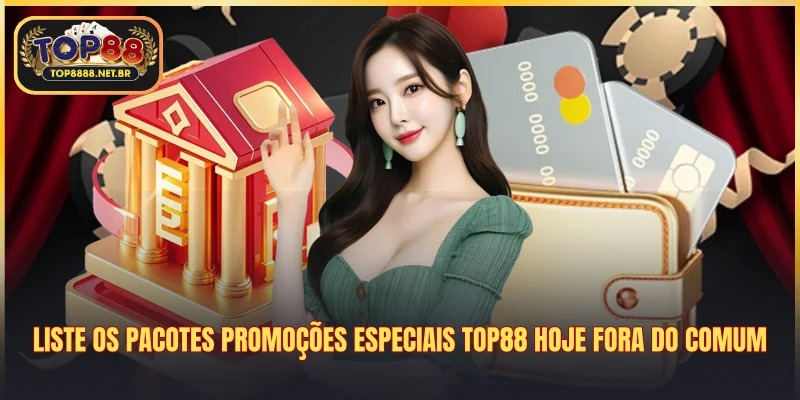 Liste os pacotes promoções especiais Top88 hoje fora do comum