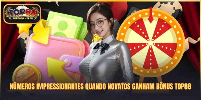 Números impressionantes quando novatos ganham bônus Top88